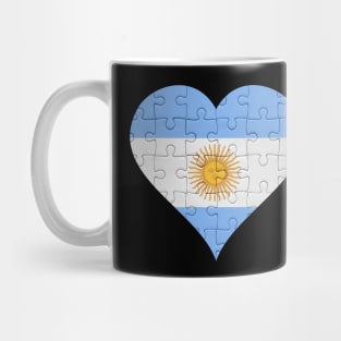 Argentinian Jigsaw Puzzle Heart Design - Gift for Argentinian With Argentina Roots Mug